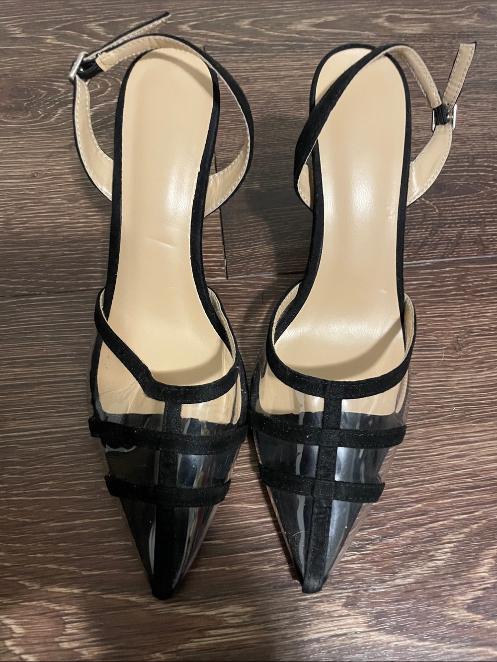 Women’s Black Pointed Slingback Heels